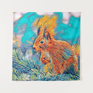 Tenture AnimalMix_Squirrel_001
