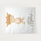 Tenture Animals bunny rabbit Family wildlife baby backdrop (Devant (Horizontal))