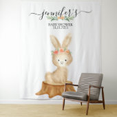 Tenture Animals bunny rabbit Family wildlife baby backdrop (En situation)