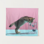 Tenture Animaux de bébés cutest | Kitten En regardant le b (Devant (Horizontal))