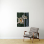 Tenture Animaux de bébés cutest | Tête de chat gris Tabby (En situation)