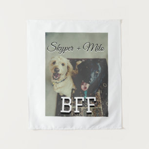 Tenture Animaux de compagnie amis besties ajouter nom anim