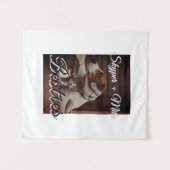 Tenture Animaux de compagnie amis besties ajouter nom anim (Devant (Horizontal))