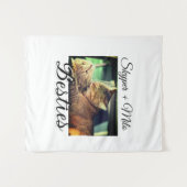 Tenture Animaux de compagnie amis besties ajouter nom anim (Devant (Horizontal))