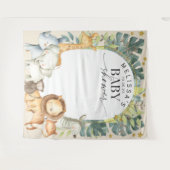 Tenture Animaux de jungle modernes fond mignon safari (Devant (Horizontal))