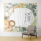 Tenture animaux de la jungle moderne mignon arrière-plan s (En situation (horizontale))