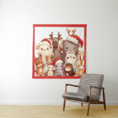 Tenture Animaux de Noël 3 (En situation)