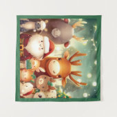 Tenture Animaux de Noël 8 (Devant (Horizontal))