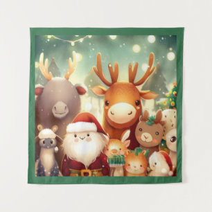 Tenture Animaux de Noël 8