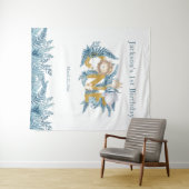 Tenture Animaux de Safari Exotiques Garçon Premier Anniver (En situation (horizontale))