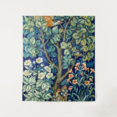 Tenture Animaux et fleurs, forêt, William Morris (Devant)