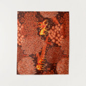 Tenture ANIMAUX FORESTIERS, CERFS PAR UN BROOK Red Yellow  (Devant)