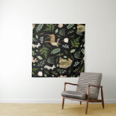 Tenture Animaux mignons : Aquarelle Tirée À La Main. (En situation (horizontale))