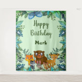 Tenture Animaux sauvages Forêt forestière Végétation Conte (Devant)