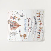 Tenture Animaux WhimsicalBaby shower de cirque (Devant (Horizontal))