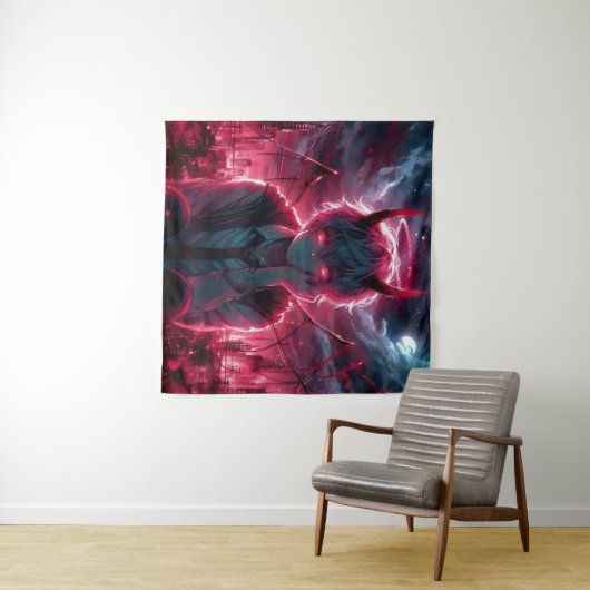 Tenture Anime Demon (En situation (horizontale))