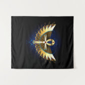 Tenture Ankh or avec ailes (Devant (Horizontal))