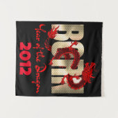 Tenture Année de naissance du Dragon 2024, 2012, 2000, 198 (Devant (Horizontal))