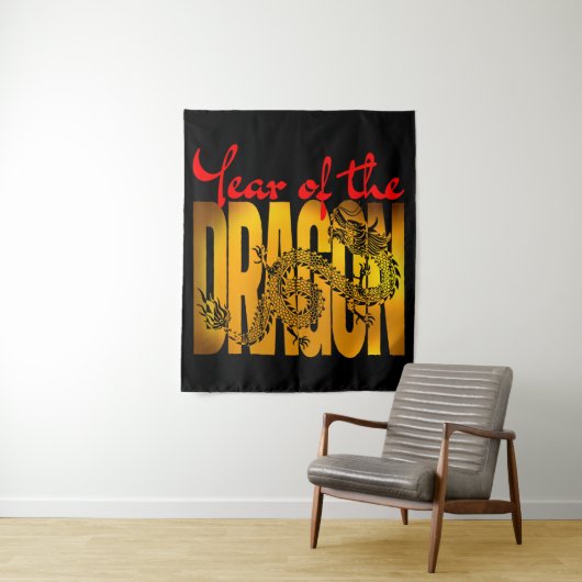 Tenture Année du Dragon (En situation)