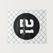 Tenture Anniversaire 21 ans personnalisé Moderne et Élégan (Devant (Horizontal))