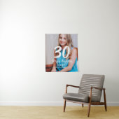 Tenture anniversaire 30 ans ajouter nom date année photo b (En situation)