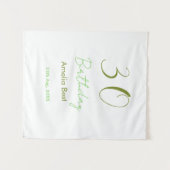 TENTURE ANNIVERSAIRE 30 ANS NOM DATE GRAS RETRO PASTEL SI (Devant (Horizontal))