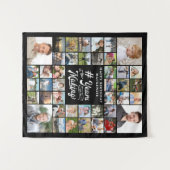 Tenture Anniversaire 42 Collage de photos ANNÉES DANS LA F (Devant (Horizontal))