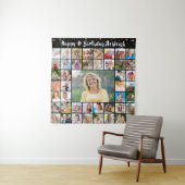 Tenture Anniversaire 45 Photo Collage Confetti Brush Scrip (En situation)