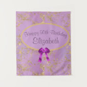 Tenture Anniversaire 50 ans Purple Gold Foil (Devant)