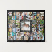 Tenture Anniversaire 55 Photo Collage fond (Devant (Horizontal))