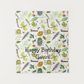 Tenture Anniversaire Banner Bug Thème Anniversaire Fête