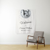 Tenture Anniversaire Boule à Facettes (En situation)