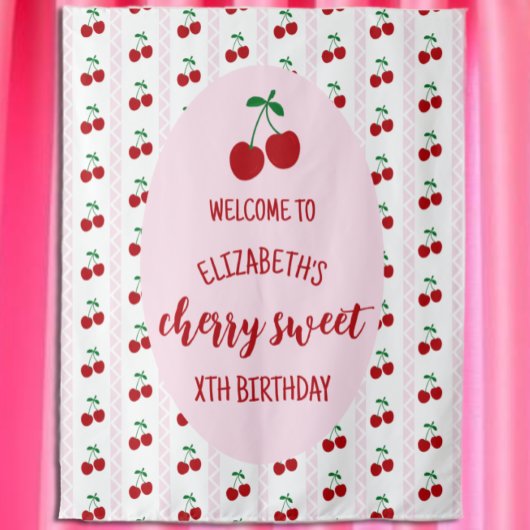 Tenture Anniversaire Cherry Sweet