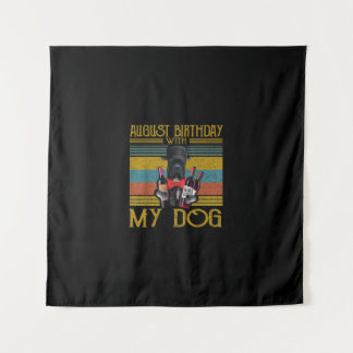 Tenture Anniversaire d'août avec mon chien Cane Corso 2020