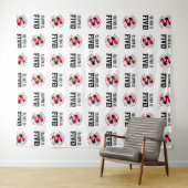 Tenture Anniversaire de 5 ans pour garçons de football | T (En situation (horizontale))