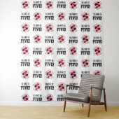 Tenture Anniversaire de 5 ans pour garçons de football | T (En situation)