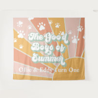 Anniversaire de chien Empreinte de patte Soleil Ré
