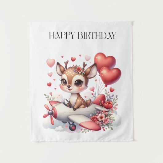 Tenture Anniversaire de Deer Pilot (Devant)