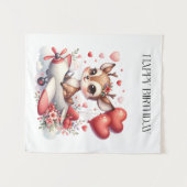 Tenture Anniversaire de Deer Pilot (Devant (Horizontal))