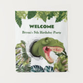 Tenture Anniversaire de dinosaure 3D (Devant)