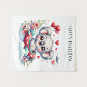 Tenture Anniversaire de Koala Pilote (Devant (Horizontal))