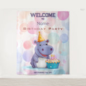 Tenture Anniversaire de la fête hippo (Devant)