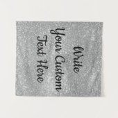 Tenture Anniversaire de la Parties scintillant d'argent Co (Devant (Horizontal))