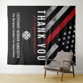 Tenture Anniversaire de la retraite des pompiers Ligne rou (En situation (horizontale))