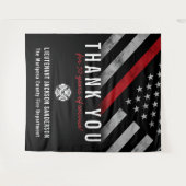 Tenture Anniversaire de la retraite des pompiers Ligne rou (Devant (Horizontal))