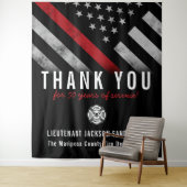 Tenture Anniversaire de la retraite des pompiers Ligne rou (En situation)