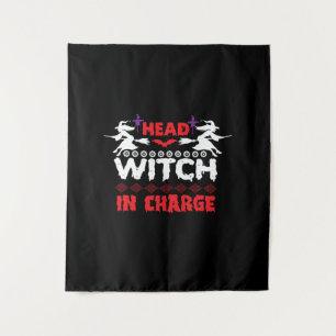 Tenture Anniversaire de la Sorcière Chef d'Halloween