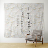 Tenture Anniversaire de naissance en pierre précieuse d'op (En situation (horizontale))