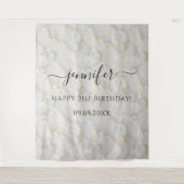 Tenture Anniversaire de naissance en pierre précieuse d'op (Devant)