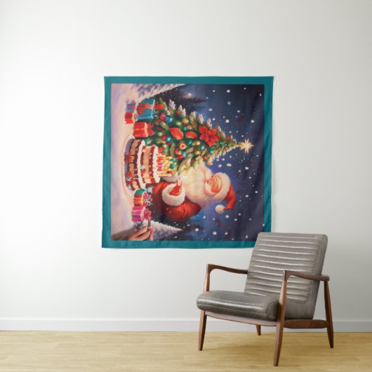 Tenture Anniversaire de Noël 10 (En situation (horizontale))